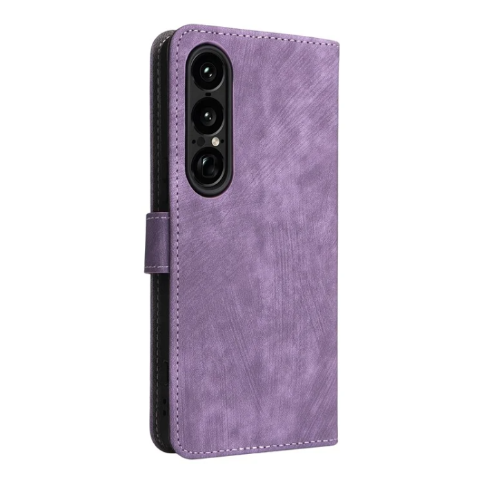 A-One Brand - Sony Xperia 1 VII Plånboksfodral RFID Kickstand med rem - Lila