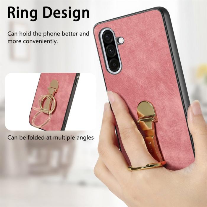 CASENEO - CASENEO D22 Fodral för Samsung Galaxy A56 5G - KonstLäder - Rosa