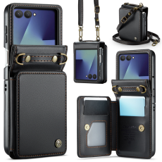 Caseme - CASEME Galaxy Z Flip 7 Plånboksfodral RFID Blocking C22 - Svart