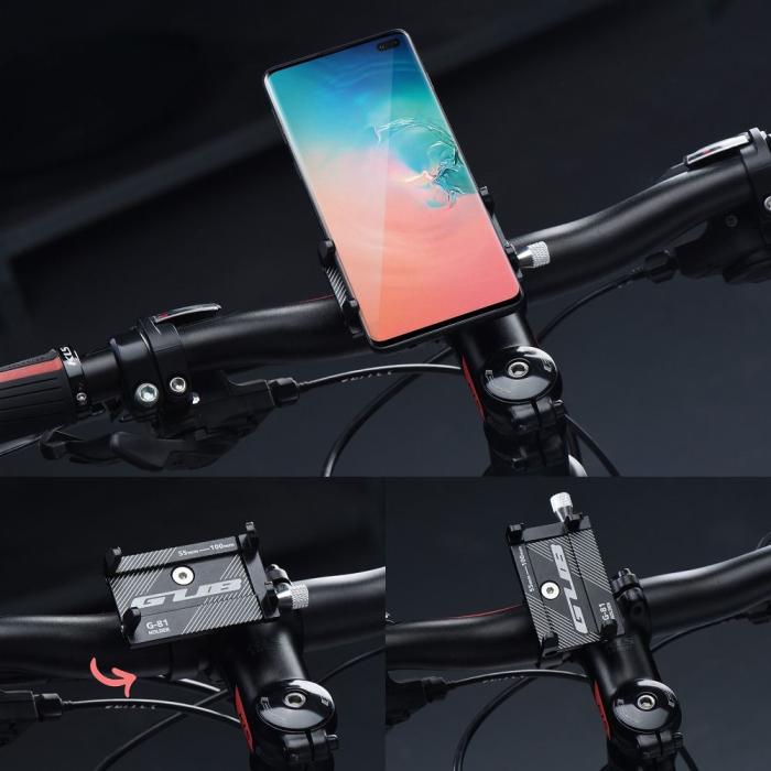 Gub - Mobilhållare för cykel GUB G81 Aluminium Svart