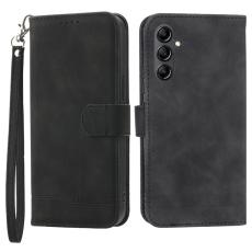 DIERFENG - DIERFENG DF-03 Pl&aring;nboksfodral i Konstl&auml;der - Svart f&ouml;r Samsung Galaxy A34 5G