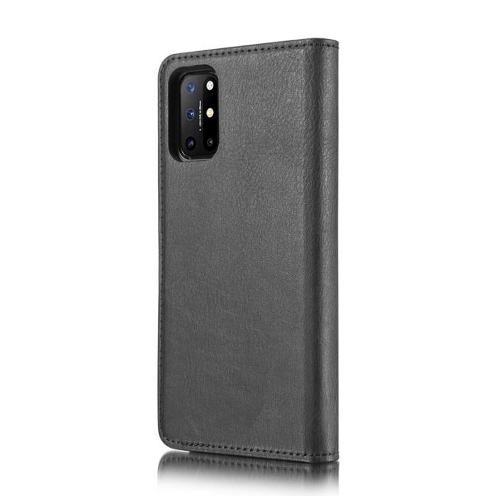 DG.MING - DG.MING OnePlus 8T Äkta Läder Plånboksfodral Svart