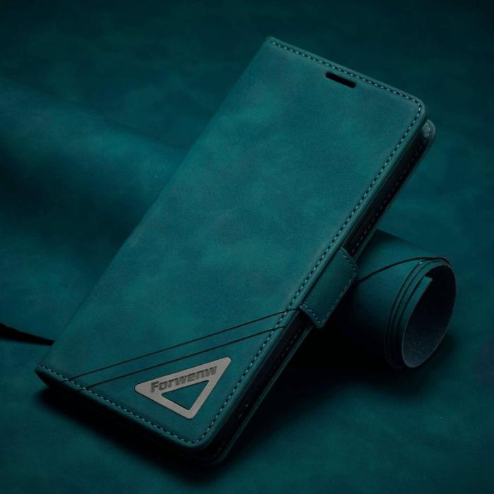 FORWENW - FORWENW F3-Series iPhone 13 Plånboksfodral Konstläder - Cyan