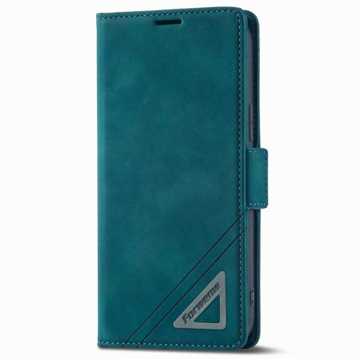 FORWENW - FORWENW F3-Series iPhone 13 Plånboksfodral Konstläder - Cyan