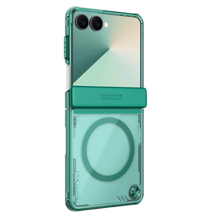 Nillkin - NILLKIN Galaxy Z Flip 7 Mobilskal MagSafe Iceblade - Grön