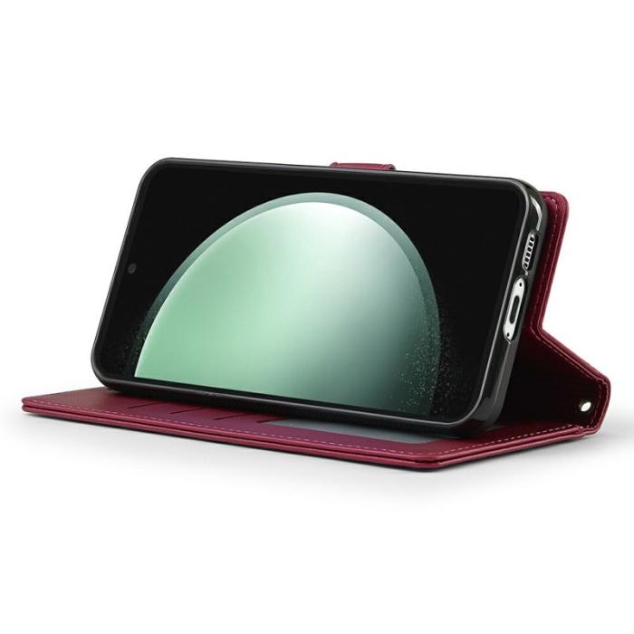 LC.imeeke - LC.IMEEKE L2 Series Samsung Galaxy A56 Plånboksfodral Konstläder - Röd