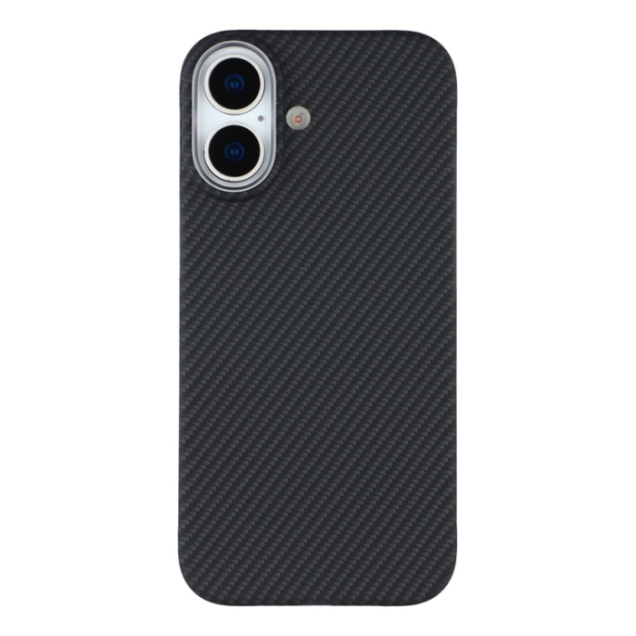 A-One Brand - iPhone 17 Mobilskal MagSafe Carbon Fiber - Fin Linje Svart