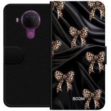 iSecrets - Pl&aring;nboksfodral till Nokia 5.4 med Leopard Bow