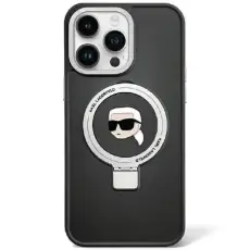 KARL LAGERFELD - KARL LAGERFELD Mobilskal till iPhone 15 MagSafe Ring Stand Karl Head