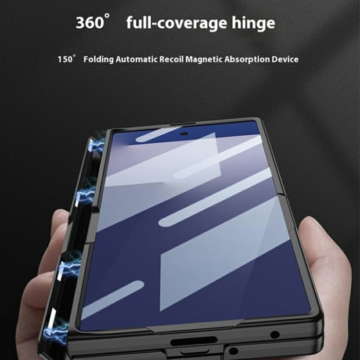 GKK - GKK Galaxy Z Fold 7 Mobilskal med Magnetic Hinge Kickstand 