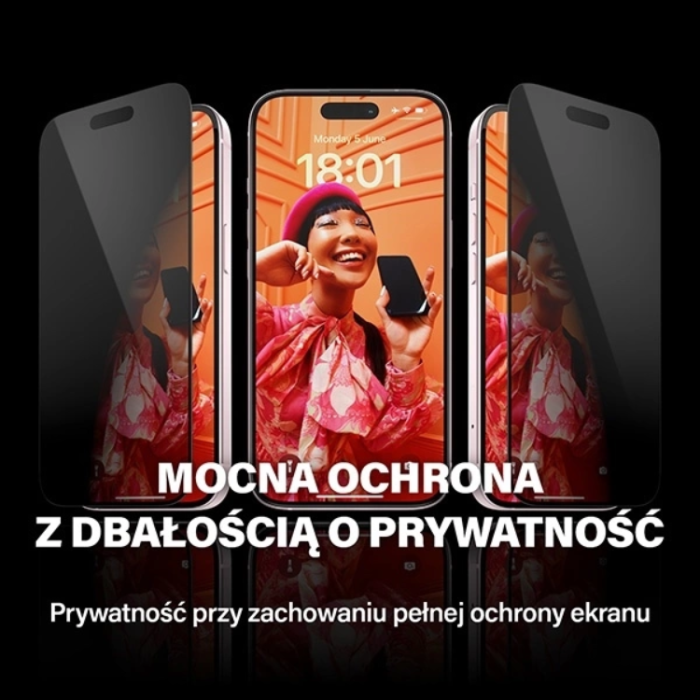 PanzerGlass - PanzerGlass iPhone 15 Plus Härdat Glas Skärmskydd Privacy Ultra-Wide Fit