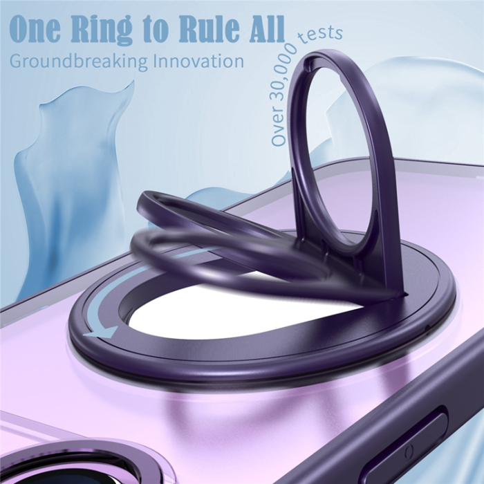 A-One Brand - iPhone 17 Air Mobilskal MagSafe Rotating Kickstand - Lila