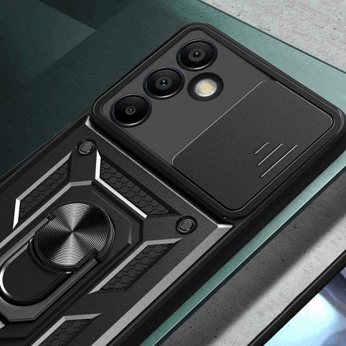OEM - Galaxy S24 FE Mobilskal Hybrid Armor Camshield - Blå