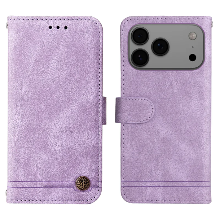 A-One Brand - iPhone 17 Pro Max Plånboksfodral Skin Touch med Rem