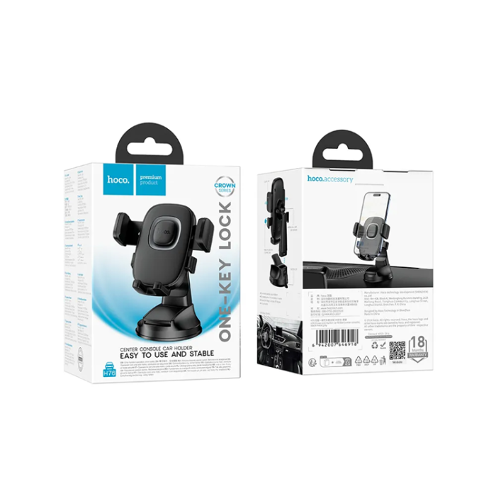Hoco - Hoco Universal Bilhållare Instrumentpanel H-76 - Svart