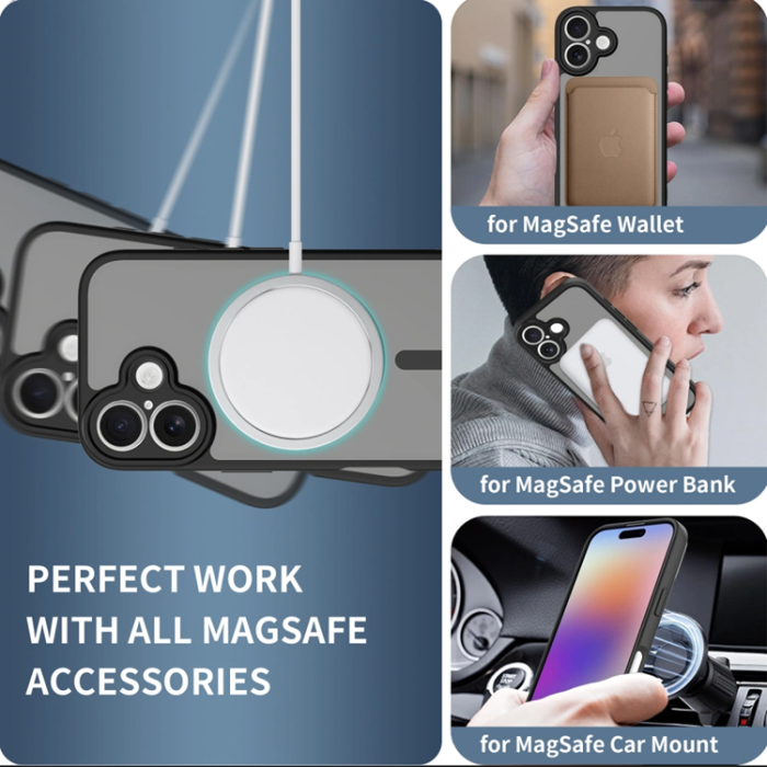 Tech-Protect - Tech-Protect iPhone 17 Mobilskal Magsafe Basic - Matte Svart
