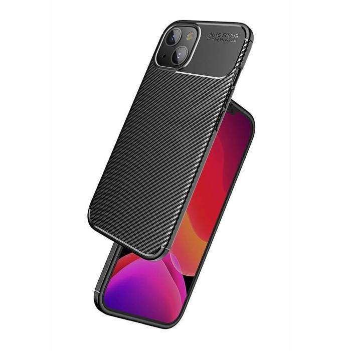 OEM - Carbon Fiber mobilskal till Apple iPhone 13 Mini - Brun