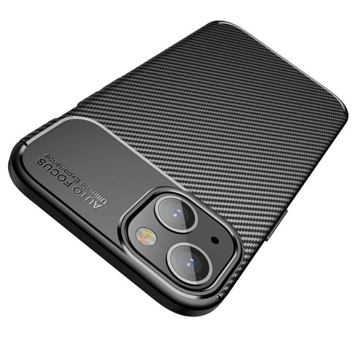 OEM - Carbon Fiber mobilskal till Apple iPhone 13 Mini - Brun