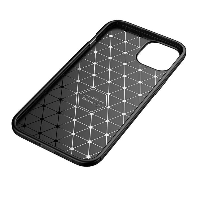 OEM - Carbon Fiber mobilskal till Apple iPhone 13 Mini - Brun