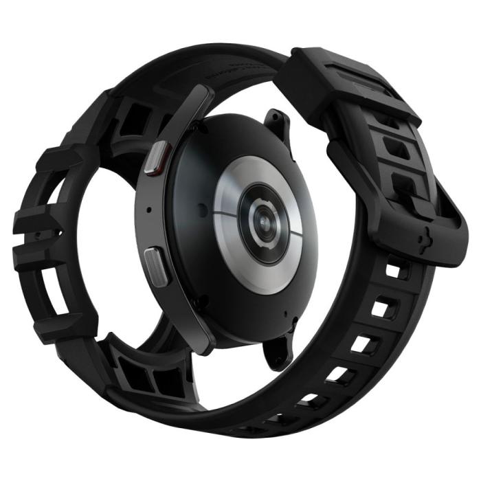 UTGATT1 - Spigen Galaxy Watch 4/5 44mm Armband Rugged Armor Pro - Svart