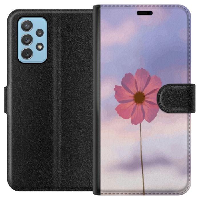 iSecrets - Plånboksfodral till Samsung Galaxy A72 5G med Rosa blomma