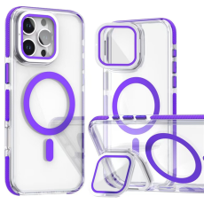 A-One Brand - iPhone 16 Pro Max Mobilskal MagSafe Acrylic Kickstand - Lila