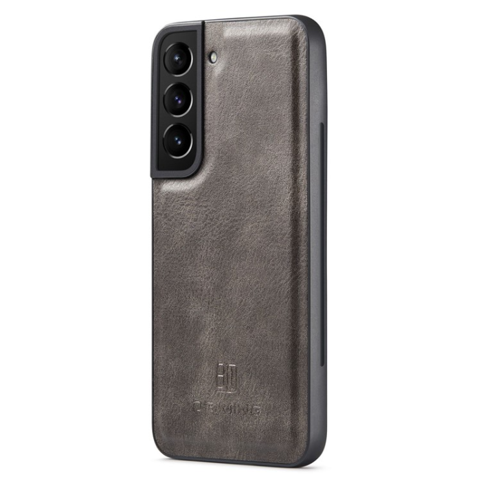 DG.MING - DG.MING Galaxy S23 Plånboksfodral 2in1 Äkta Läder - Grå