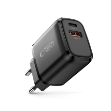 Tech-Protect - Tech-Protect Väggladdare Adapter USB-A/USB-C 30W - Svart