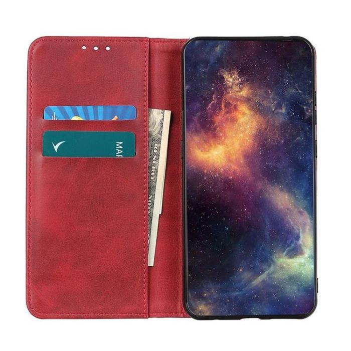 A-One Brand - OnePlus Nord 2T 5G Plånboksfodral Split Flip - Röd