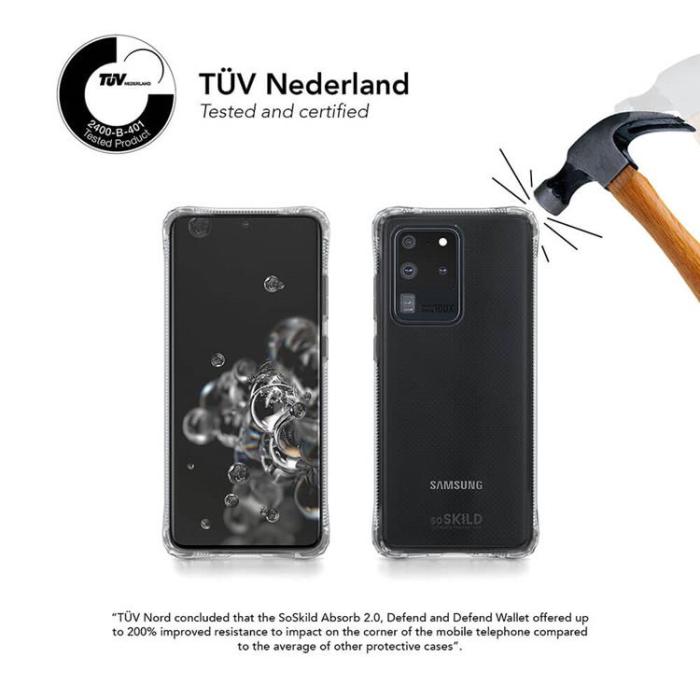 UTGATT1 - Soskild Absorb Impact Skal Galaxy S20 Ultra - Transparent