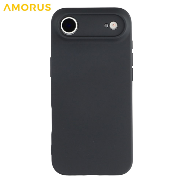 Amorus - AMORUS iPhone Air Mobilskal Precise Cutouts TPU Fiber - Svart