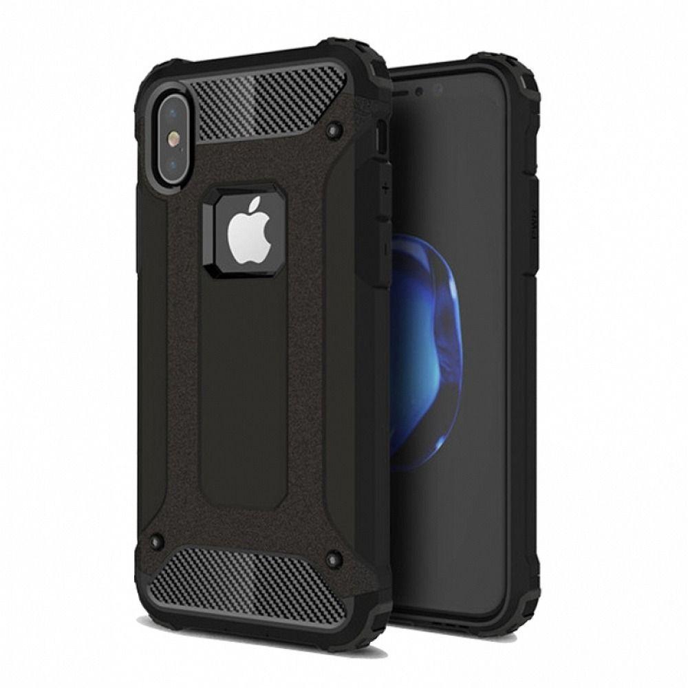 iPhone X/XS Skal Forcell Armor Hårdplast - Svart | 2353 | AlltMobil