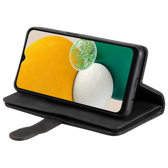OEM - Samsung Galaxy S26 Fodral 9 Kortplatser Dragkedja Konstläder - Svart