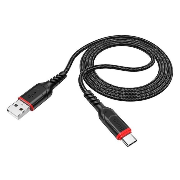 Hoco - HOCO USB-A till USB-C Kabel QC 3A X59 1 m black