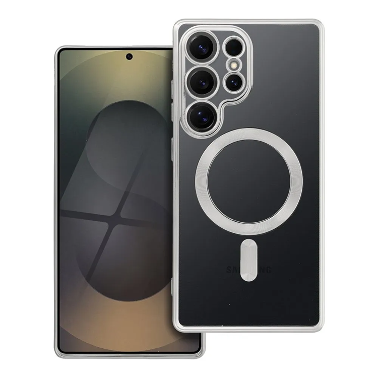 Galaxy S25 Ultra Mobilskal Magsafe Electro Mag - Silver | 2353 | AlltMobil