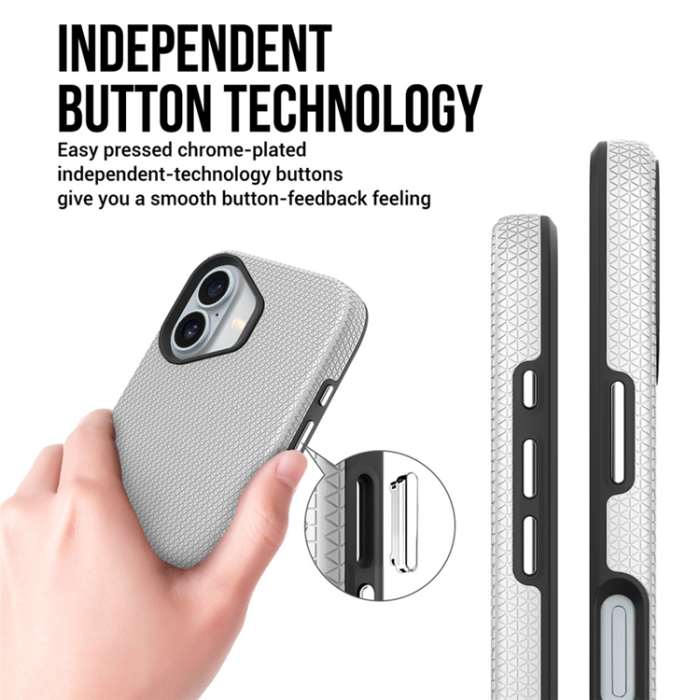 A-One Brand - iPhone 17 Mobilskal MagSafe Protective TPU+PC - Silver