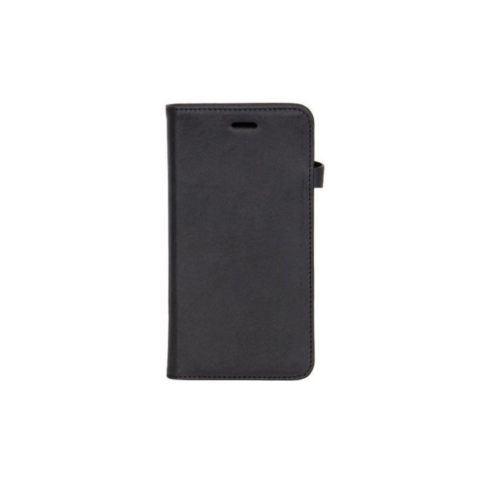 UTGATT5 - GEAR Buffalo äkta läder Plånboksfodral iPhone 5/5S/SE - Svart