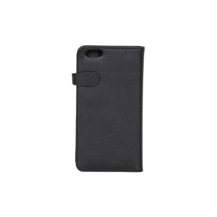 UTGATT5 - GEAR Buffalo äkta läder Plånboksfodral iPhone 5/5S/SE - Svart