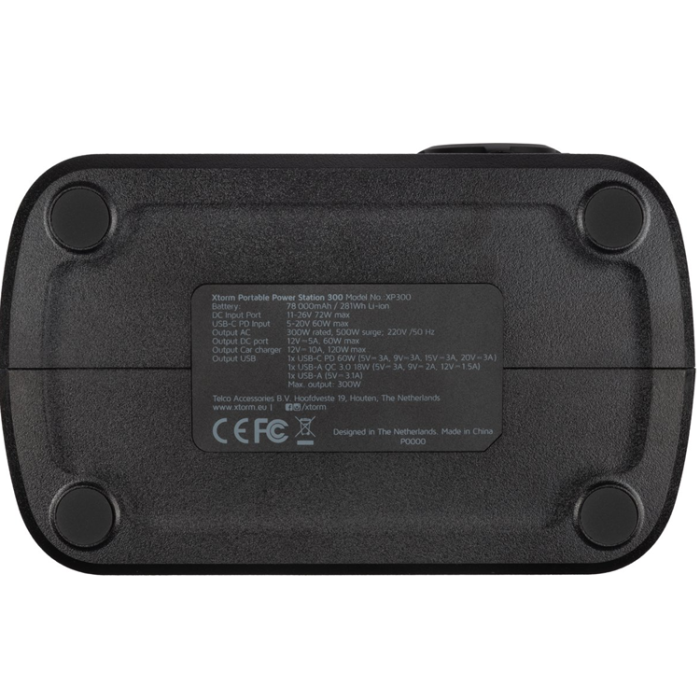 UTGATT1 - Xtorm Powerbank 78000 mAh AC 230V/DC 12V 300W - Svart
