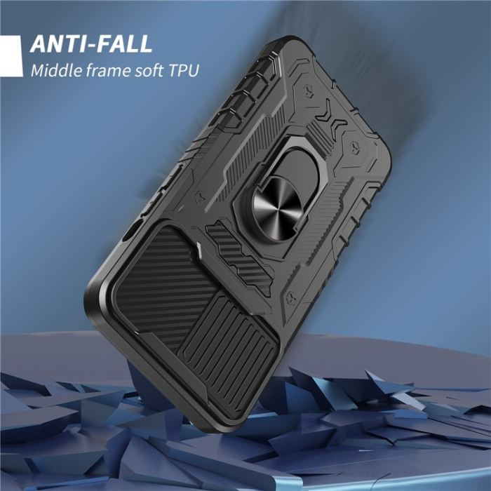 OEM - iPhone 14 Skal Ringhållare Kickstand - Svart