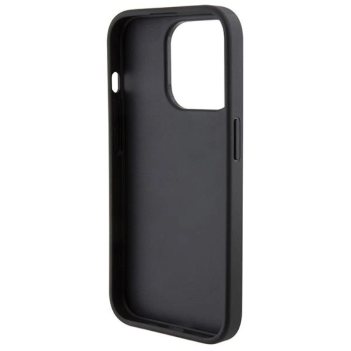 Ferrari - Ferrari iPhone 15 Pro Mobilskal Perforated Waves Metal Logo - Svart