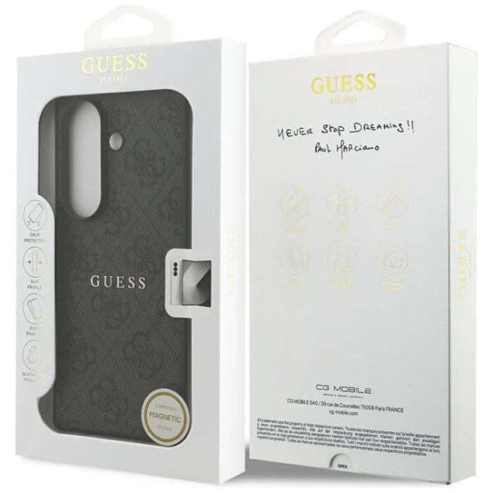 Guess - Guess Galaxy Z Fold 7 Mobilskal MagSafe 4G Classic - Svart