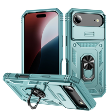 A-One Brand - iPhone Air Mobilskal Slide Camshield Kickstand - Grön