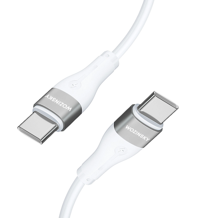 Wozinsky - Wozinsky USB-C till USB-C kabel PD 65W 2m - Vit
