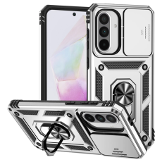 A-One Brand - Galaxy A36/A56 Mobilskal Kickstand PC + TPU - Silver