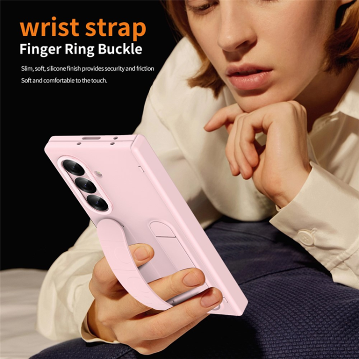 A-One Brand - Galaxy Z Fold 7 Mobilskal Kickstand Armband - Rosa