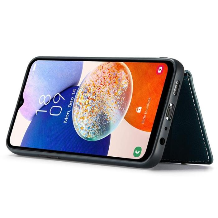 OEM - JEEHOOD Samsung Galaxy A14 4G/5G Mobilskal KonstLäder - Blå