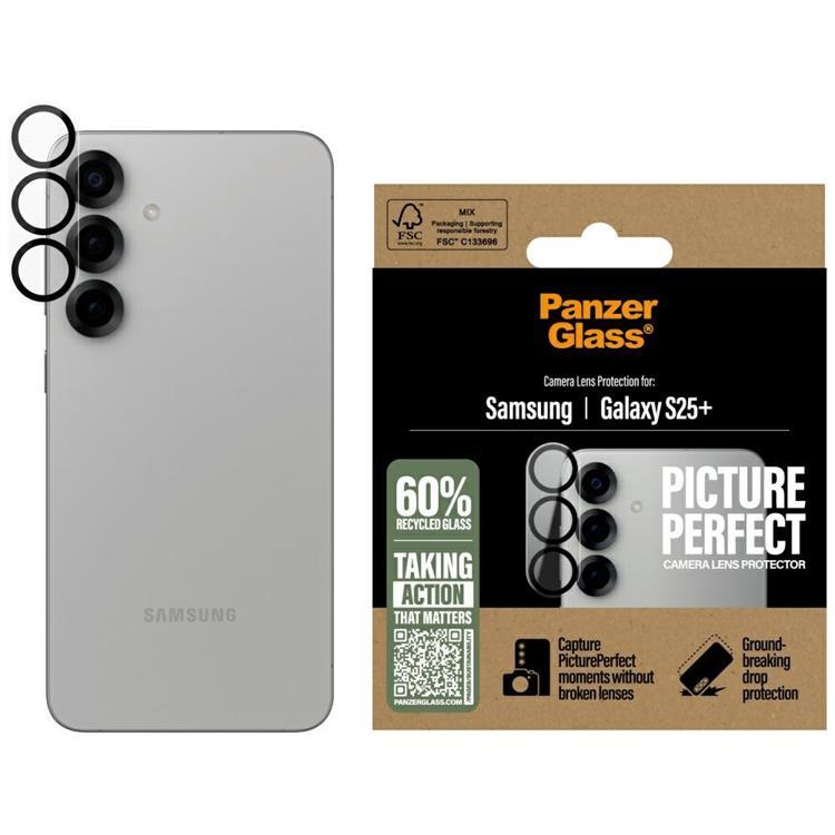 PanzerGlass Galaxy S25 Plus Kameralinsskydd Härdat Glas Picture Perfect | 5468 | AlltMobil