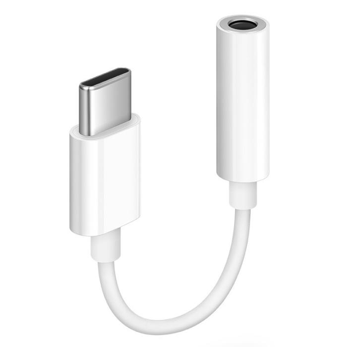 SiGN - SiGN USB-C till 3.5mm AUX Adapter - Vit