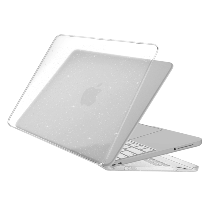 Tech-Protect - Tech-Protect Fodral För Macbook Neo 13 (2026) Smart Shell - Glitter Clear